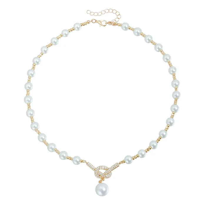 Elegant Imitation Pearl Necklace for Women