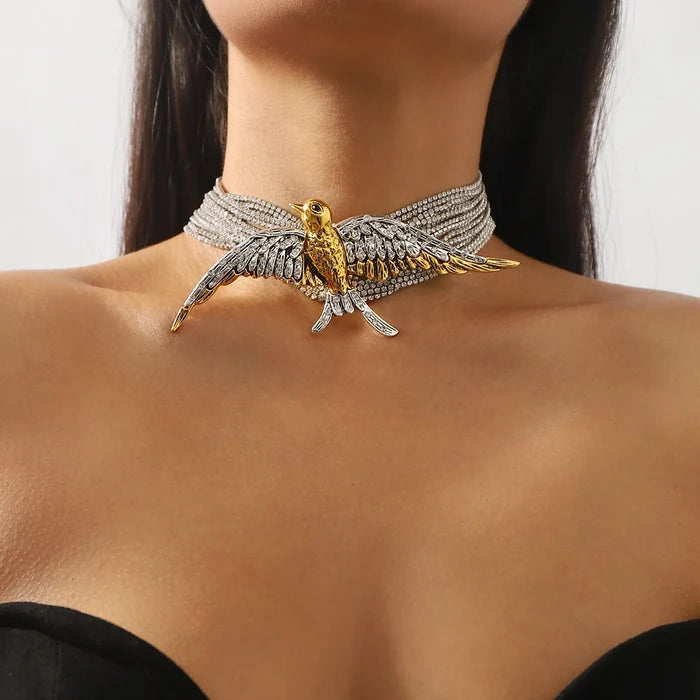 Elegant Multi-Layer Bird Necklace for Special Occasions