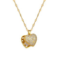 Elegant Peach Heart Seashell Necklace