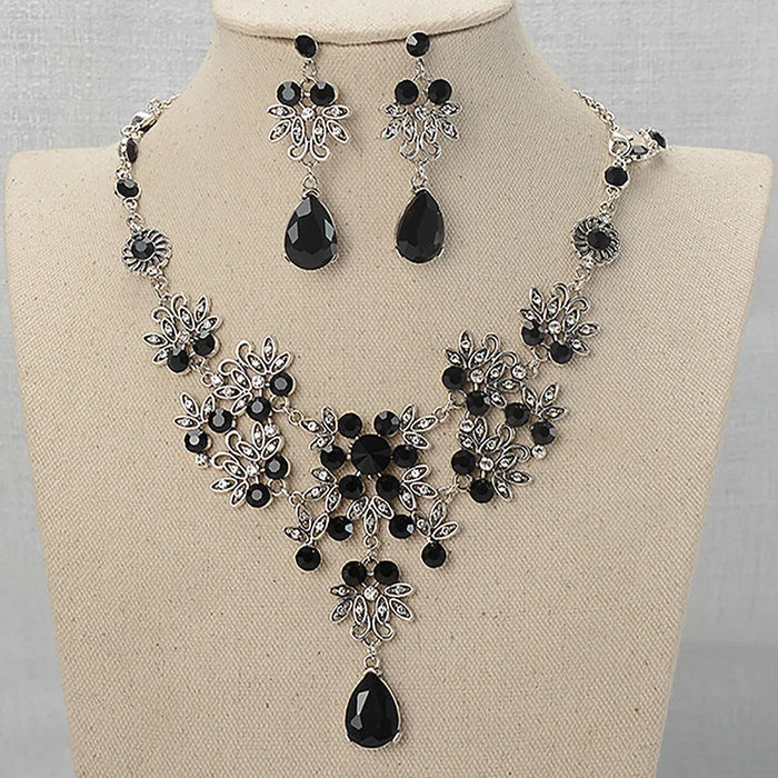 Elegant Rhinestone Bridal Jewelry Set