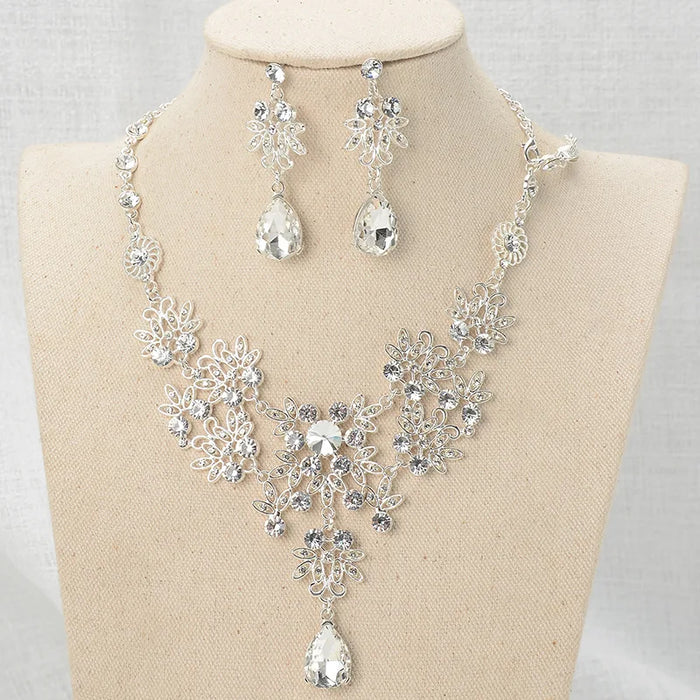 Elegant Rhinestone Bridal Jewelry Set