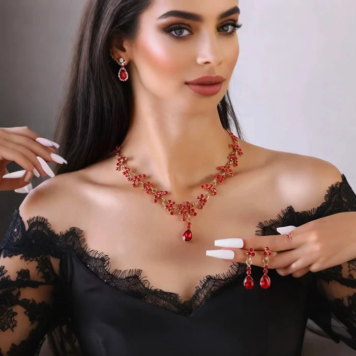 Elegant Rhinestone Wedding Jewelry Set