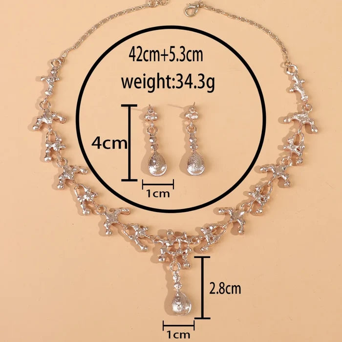 Elegant Rhinestone Wedding Jewelry Set