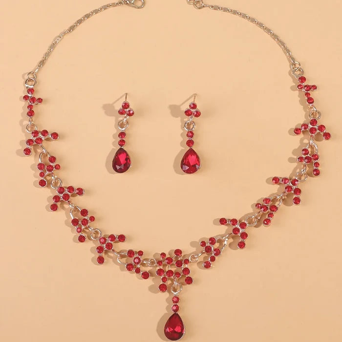 Elegant Rhinestone Wedding Jewelry Set