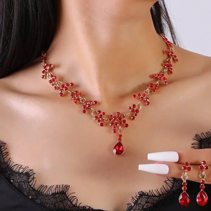 Elegant Rhinestone Wedding Jewelry Set