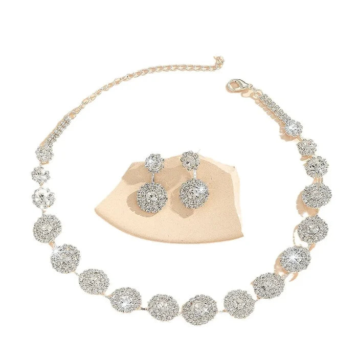 Elegant Water Drop Crystal Jewelry Set