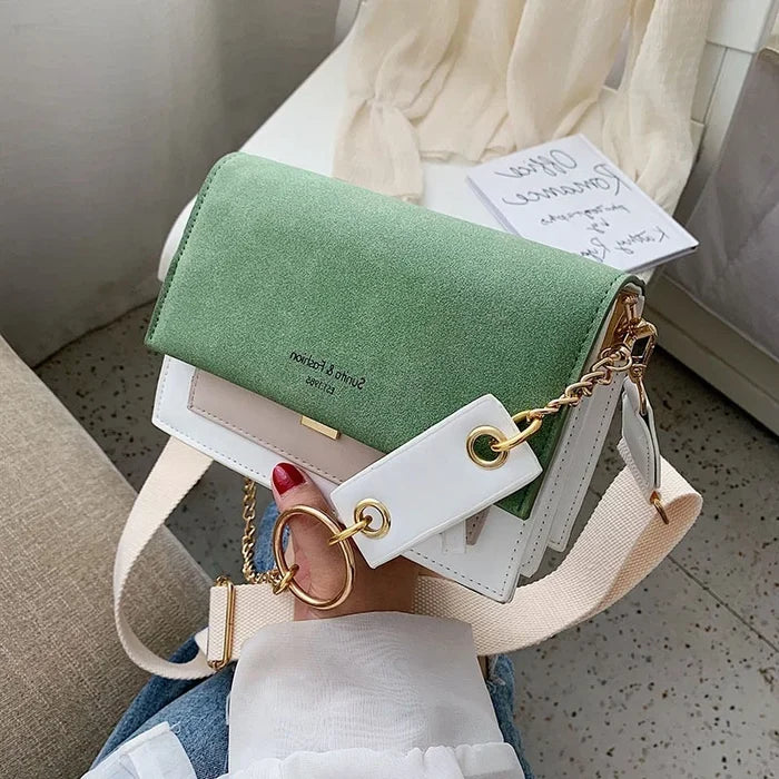 Elegant Women's Leather Chain Shoulder Bag