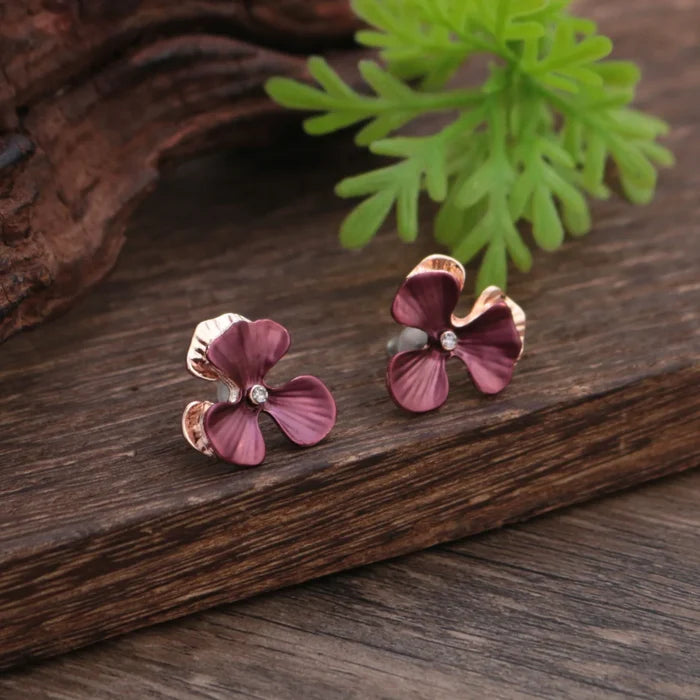 Elegant Zinc Alloy Flower Jewelry Set for Women