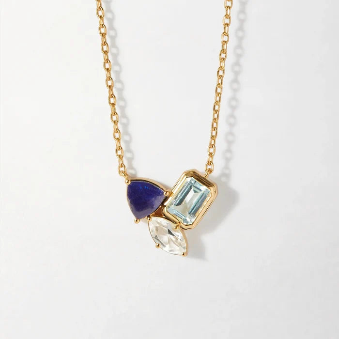 Elegant Zircon Stainless Steel Necklace