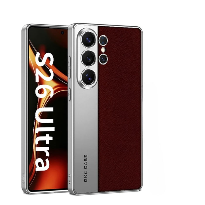 ElitePlated Luxury Leather Case – Ultra-Thin Shockproof Silicone Cover for Samsung Galaxy S Series