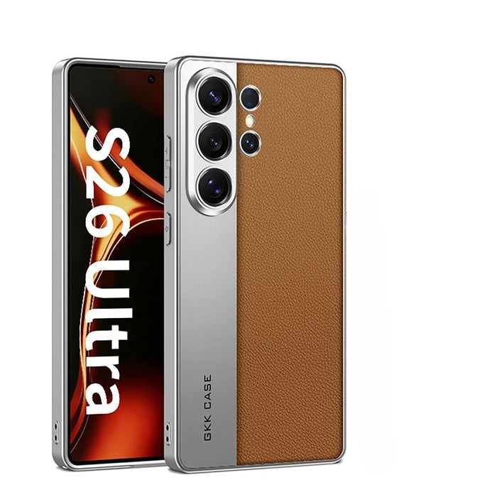 ElitePlated Luxury Leather Case – Ultra-Thin Shockproof Silicone Cover for Samsung Galaxy S Series