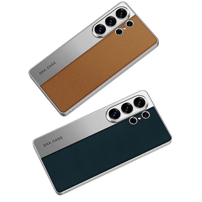 ElitePlated Luxury Leather Case – Ultra-Thin Shockproof Silicone Cover for Samsung Galaxy S Series