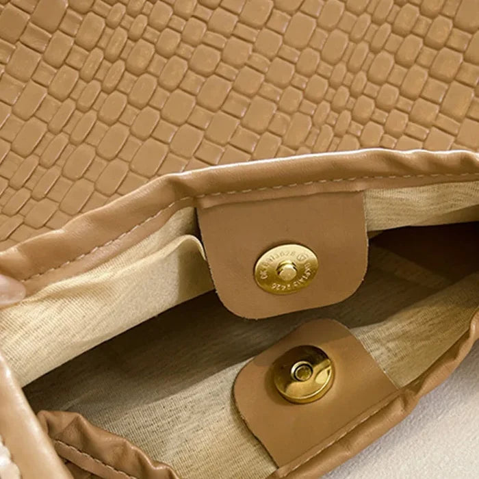 Embossed Pu Leather Big Capacity Women Tote Handbags with Hasps