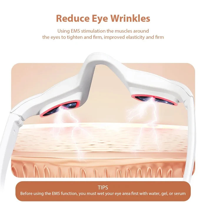 EMS Microcurrent Infrared Heated Eye Massager Vibration Lift Skin