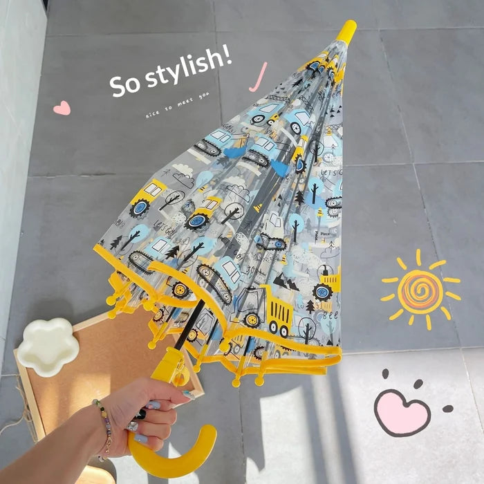 Engineering Vehicle Girls' Kindergarten Primary School Students umbrella