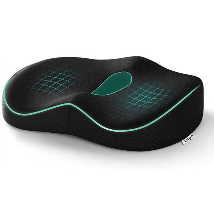 Ergonomic Orthopedic Butt Cushion – Memory Foam Support for Office Chair, Car Seat & Stress Relief