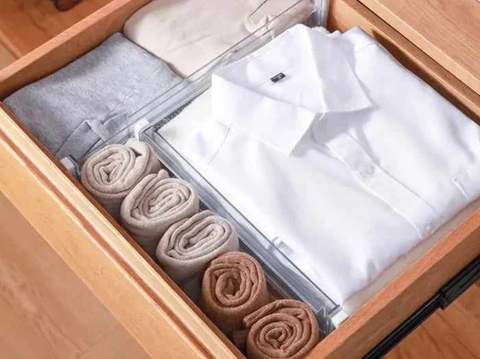 Expandable Transparent Kitchen Drawer Organizers