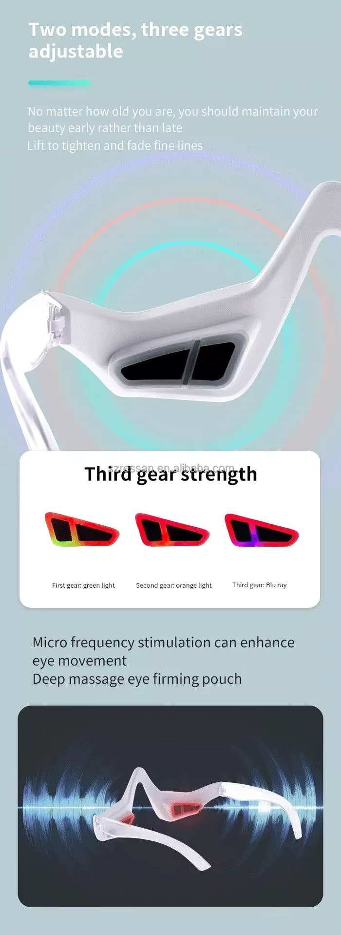 EyeRevive 3D EMS Eye Massager – LED Red Light Anti-Aging Therapy Device
