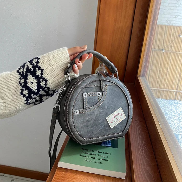 Fashion Design Round Shape Female Small Handbags Cute