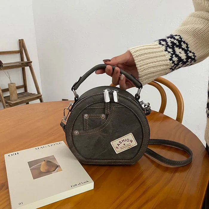 Fashion Design Round Shape Female Small Handbags Cute
