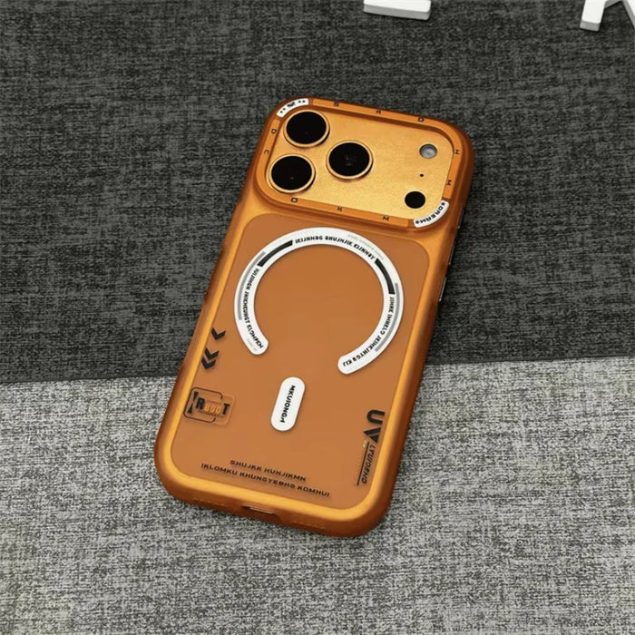 Fashion Graffiti Matte Translucent Magnetic Phone Case for iPhone