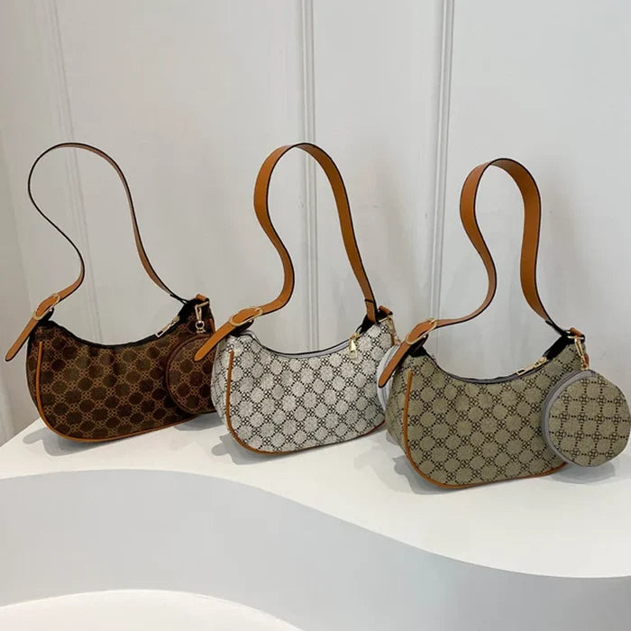 Fashion Luxury Branded Ladies PU Leather Cross Body Tote Bag