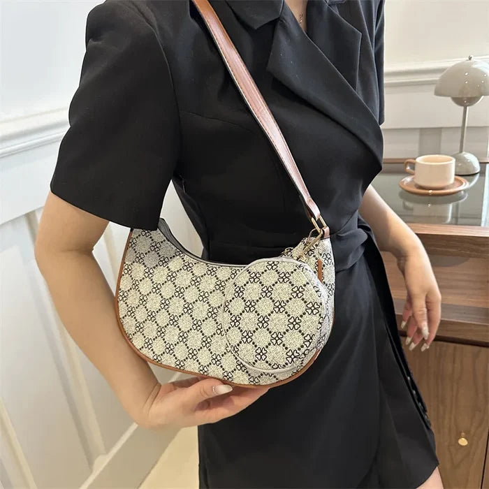 Fashion Luxury Branded Ladies PU Leather Cross Body Tote Bag