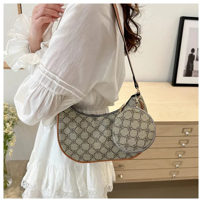 Fashion Luxury Branded Ladies PU Leather Cross Body Tote Bag