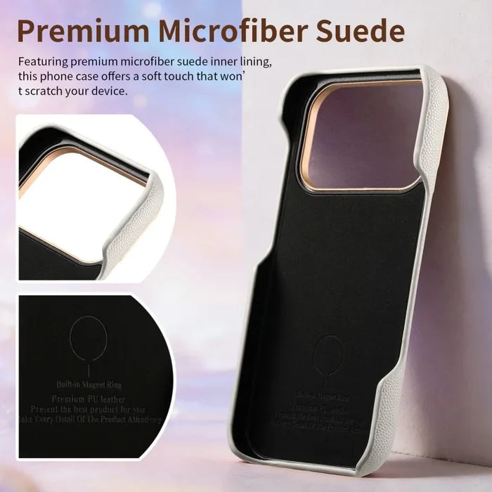 Fashion Magnetic PU Leather Girl Phone Cases for iPhone