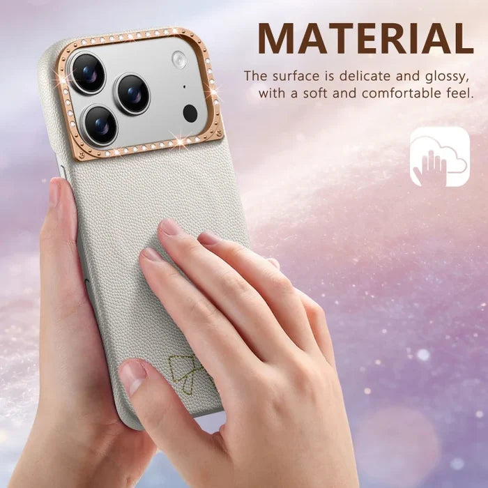Fashion Magnetic PU Leather Girl Phone Cases for iPhone