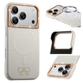Fashion Magnetic PU Leather Girl Phone Cases for iPhone
