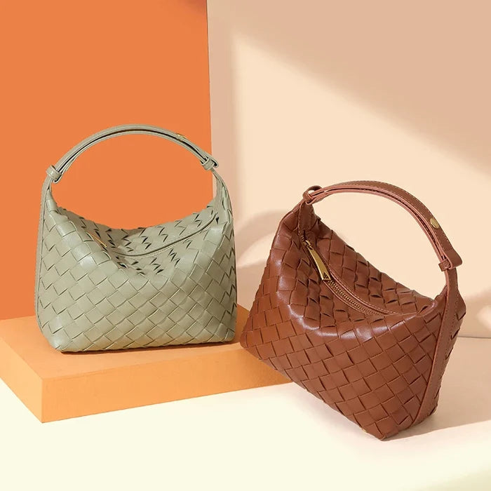 Fashion Women Woven Adjustable Handle Woven Hobo Bags for Ladies