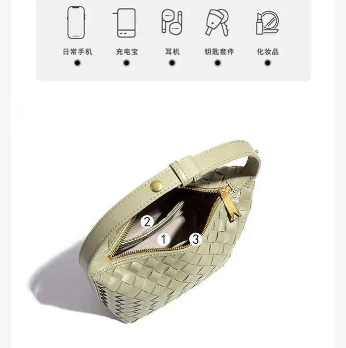 Fashion Women Woven Adjustable Handle Woven Hobo Bags for Ladies