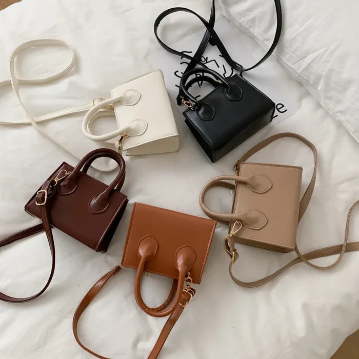 Fashion Women's Small Crossbody Bag PU Leather Messenger Bags Zipper