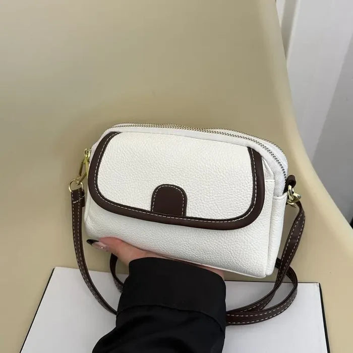 Fashion Women's Small Crossbody Bag PU Leather Messenger Bags Zipper