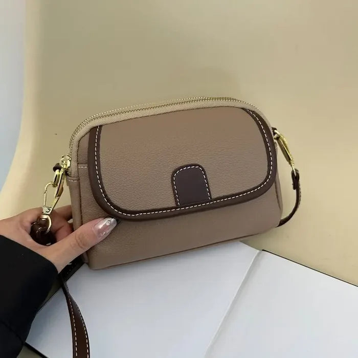 Fashion Women's Small Crossbody Bag PU Leather Messenger Bags Zipper