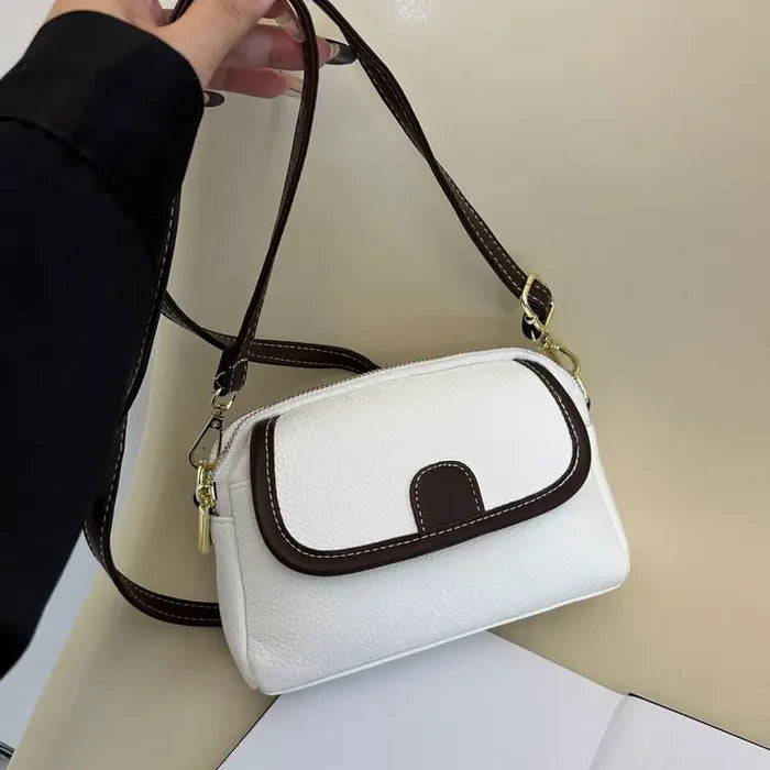 Fashion Women's Small Crossbody Bag PU Leather Messenger Bags Zipper