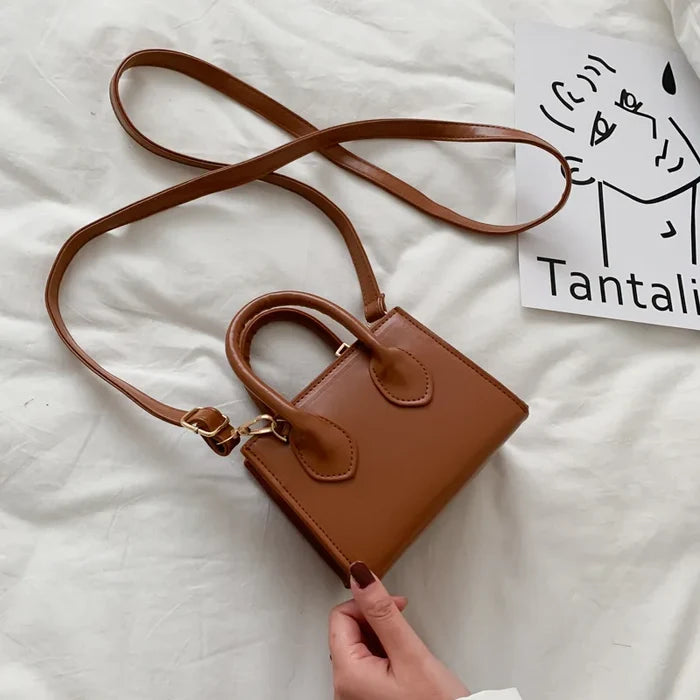 Fashion Women's Small Crossbody Bag PU Leather Messenger Bags Zipper