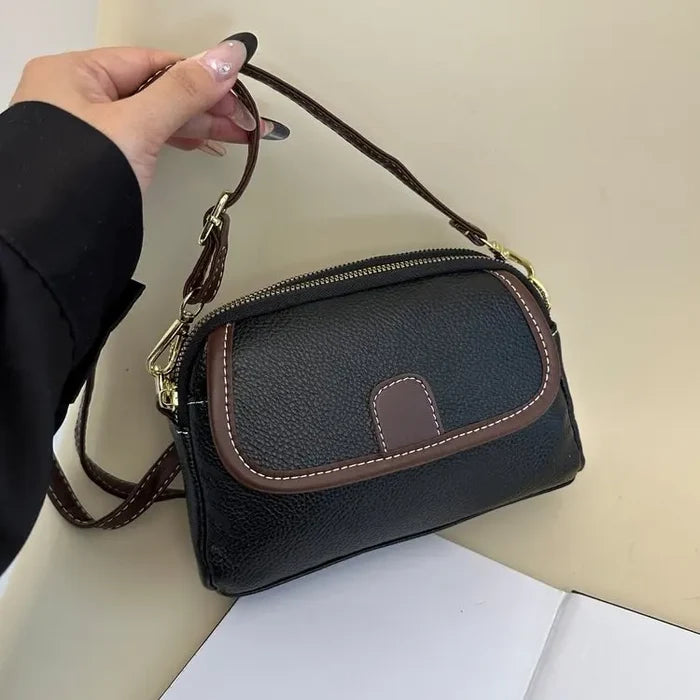 Fashion Women's Small Crossbody Bag PU Leather Messenger Bags Zipper