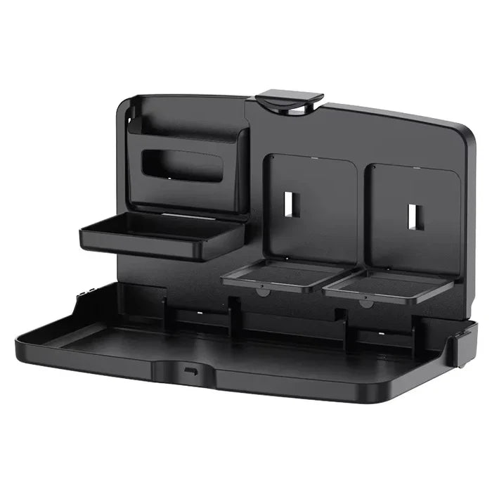 Foldable Car Seatback Tray Table & Storage Holder