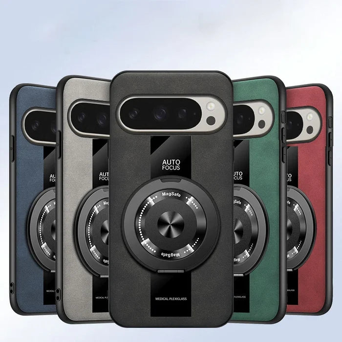 For Google Pixel  Mobile Phone Case PU Leather Rotating Holder