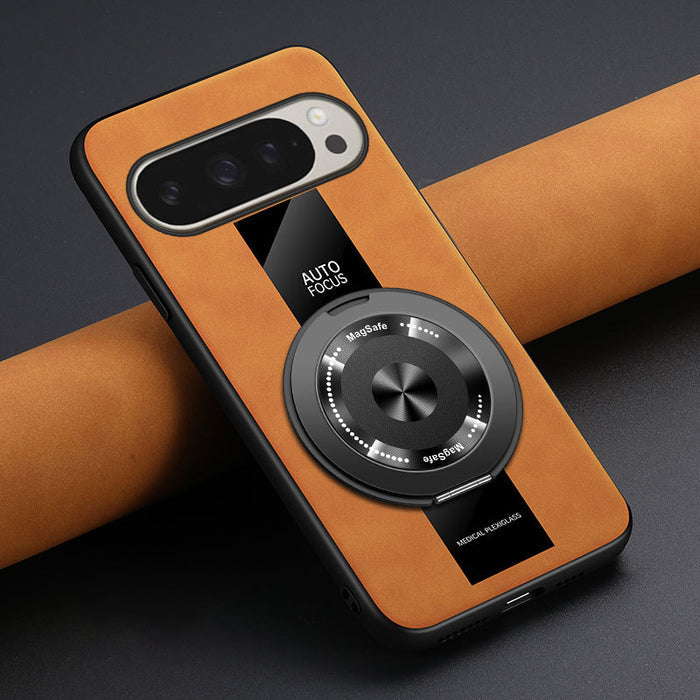For Google Pixel  Mobile Phone Case PU Leather Rotating Holder