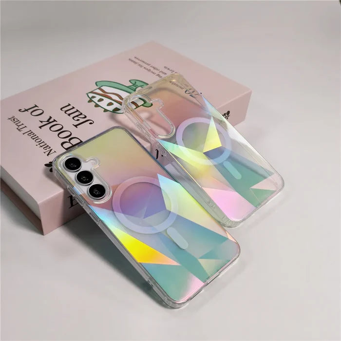 For Samsung New Gradient Magnetic Phone Case IMD TPU PC