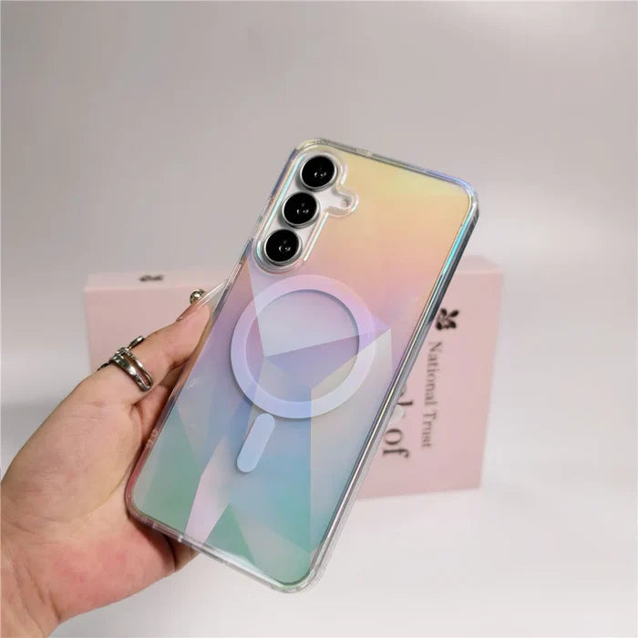 For Samsung New Gradient Magnetic Phone Case IMD TPU PC