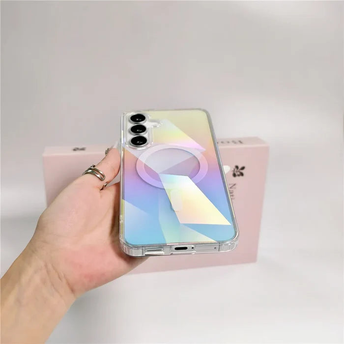 For Samsung New Gradient Magnetic Phone Case IMD TPU PC