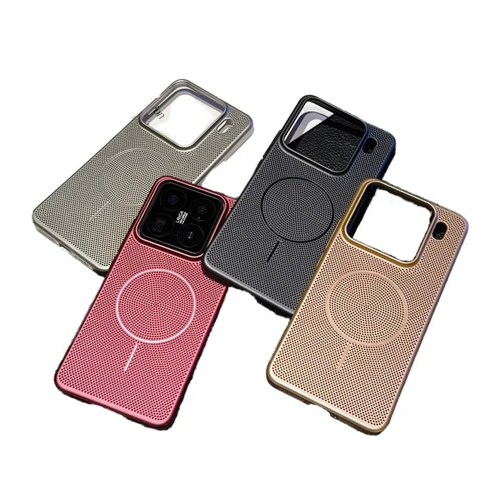 For Xiaomi Magnetic Phone Case Mesh Cooling Breathable