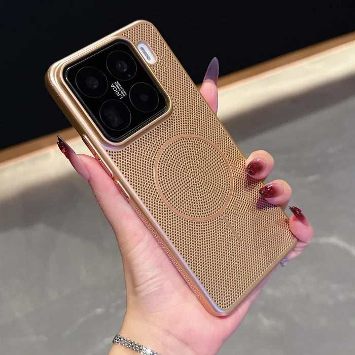 For Xiaomi Magnetic Phone Case Mesh Cooling Breathable