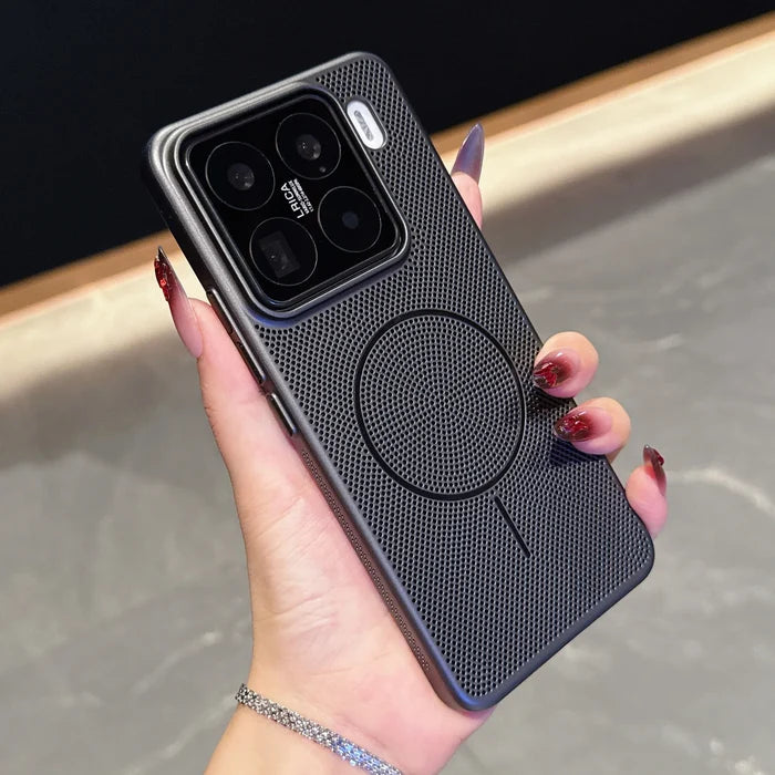 For Xiaomi Magnetic Phone Case Mesh Cooling Breathable