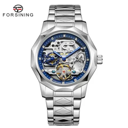 Forsining 199A Classy Design Skeleton Transparent Golden Stainless
