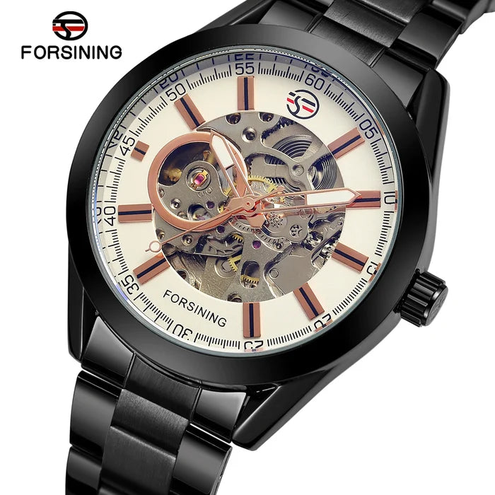 Forsining Skeleton Automatic Luxury Watch for Men